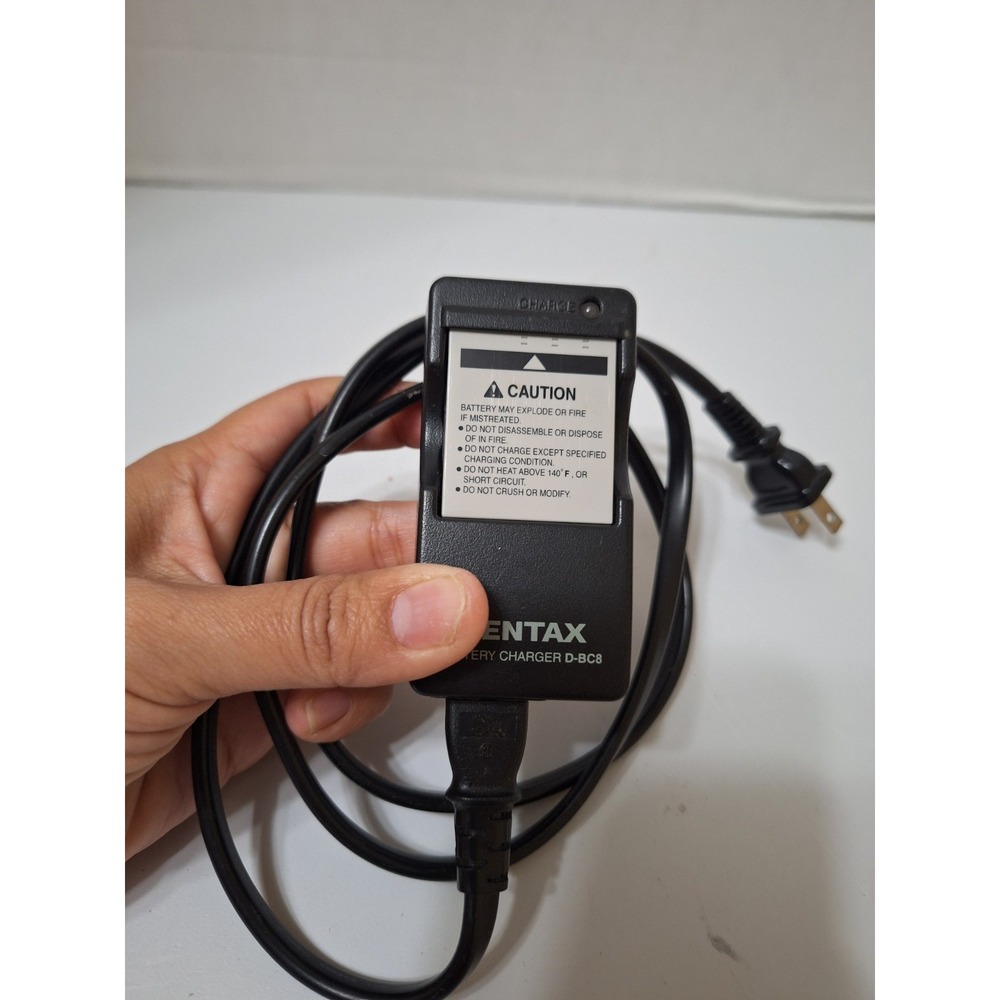 D-BC8 Battery Charger W/Battery for‎ Pentax  Camera - Tested Works
